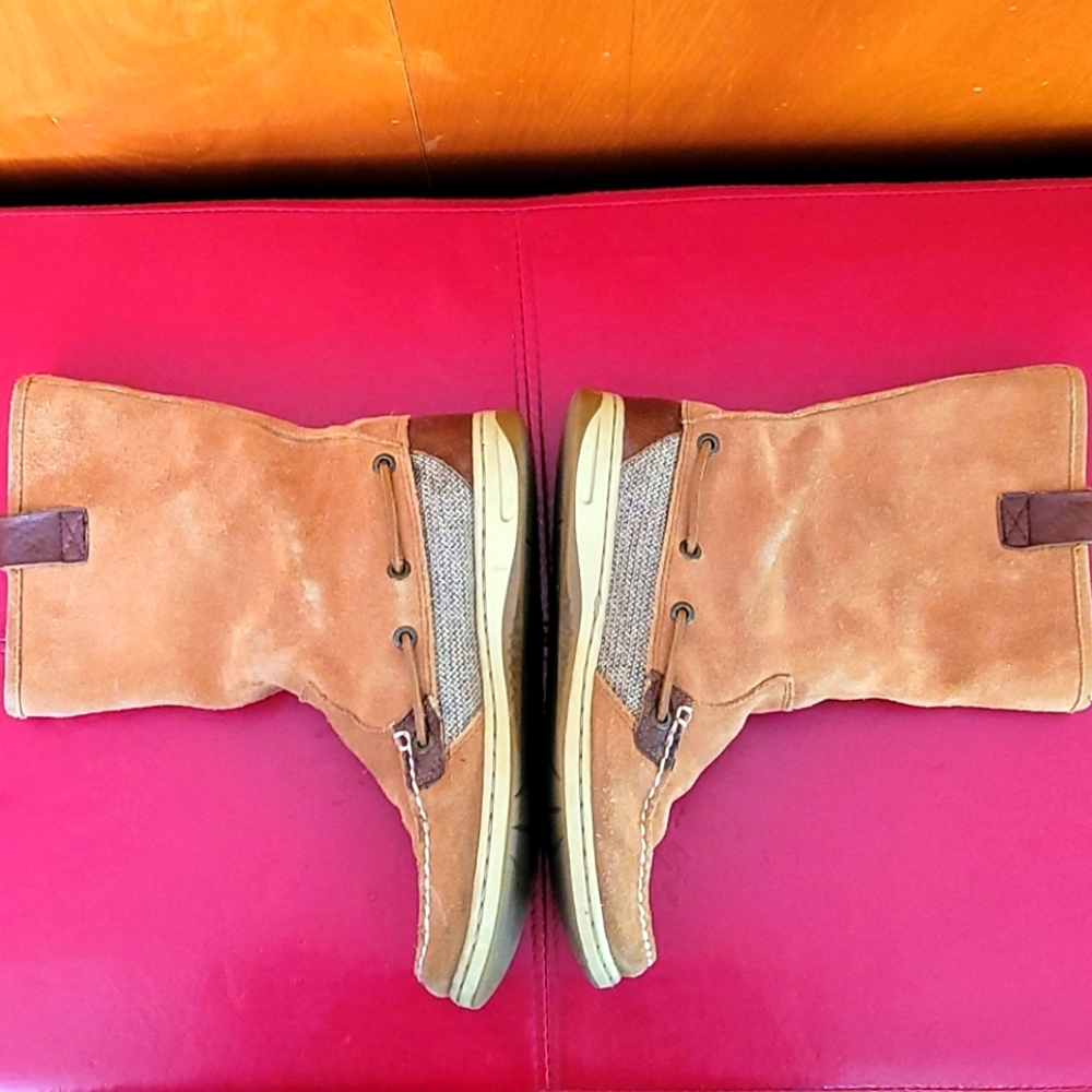 Sperry Natural Tan Suede and tweed - Picture 4 of 5